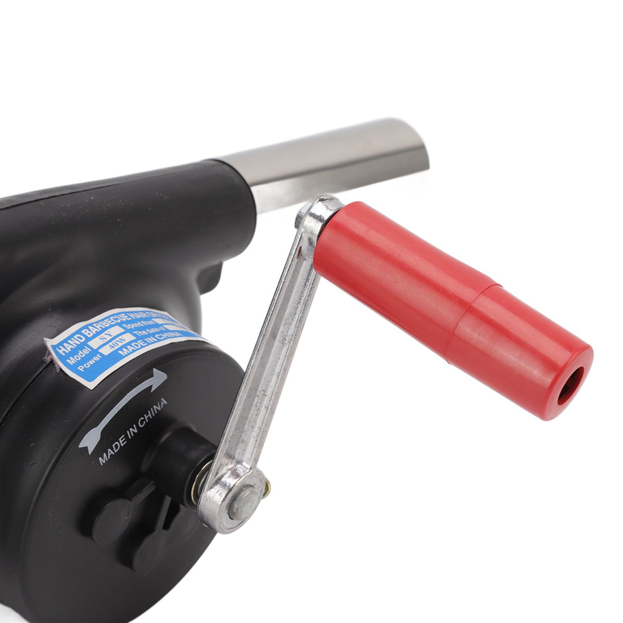 Hand Crank BBQ Blower Lightweight Portable ABS Barbecue Fan for Camping Picnic Fireplace
