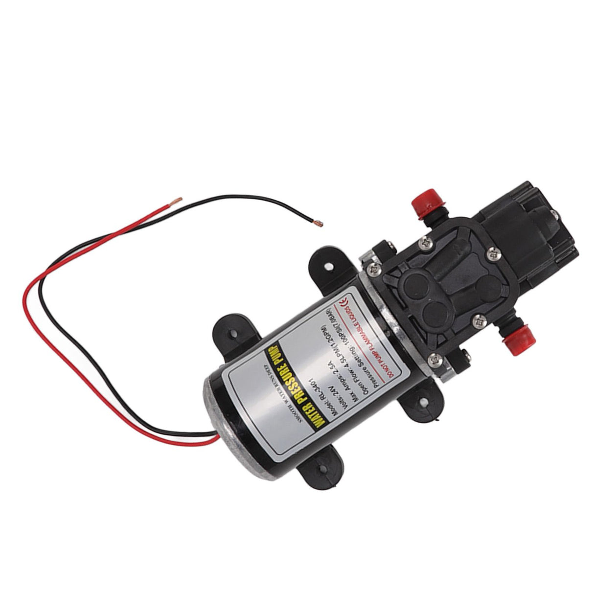 Diaphragm Water Pump Self Priming Intermittent Diaphragm Pump High Pressure Water Pump for Home Marine RL 3401(24V)