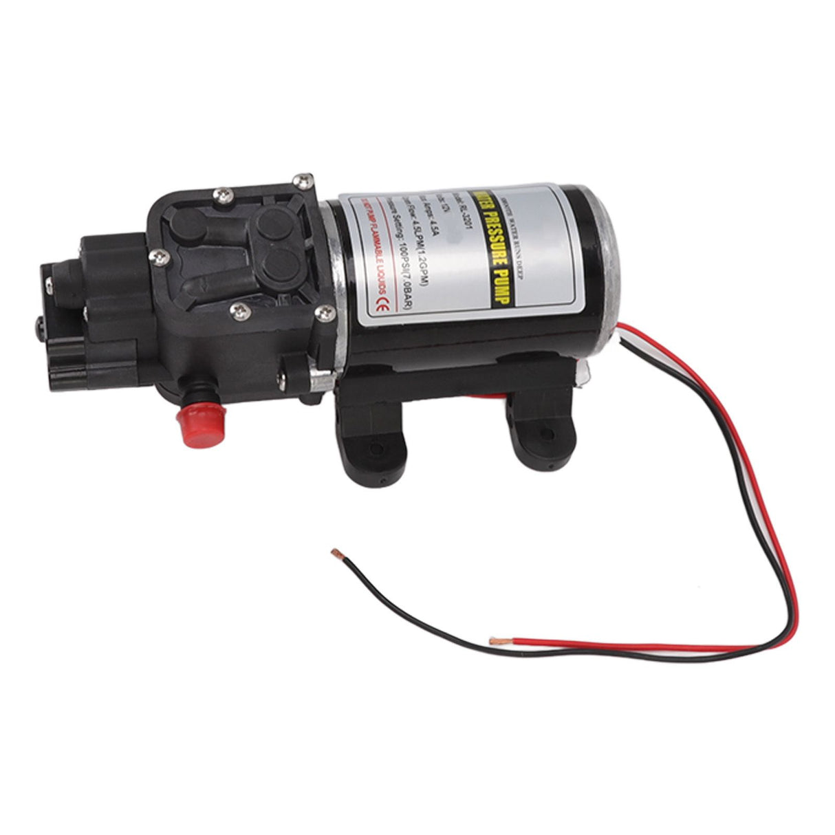 Diaphragm Water Pump Self Priming Intermittent Diaphragm Pump High Pressure Water Pump for Home Marine RL 3201(12V)