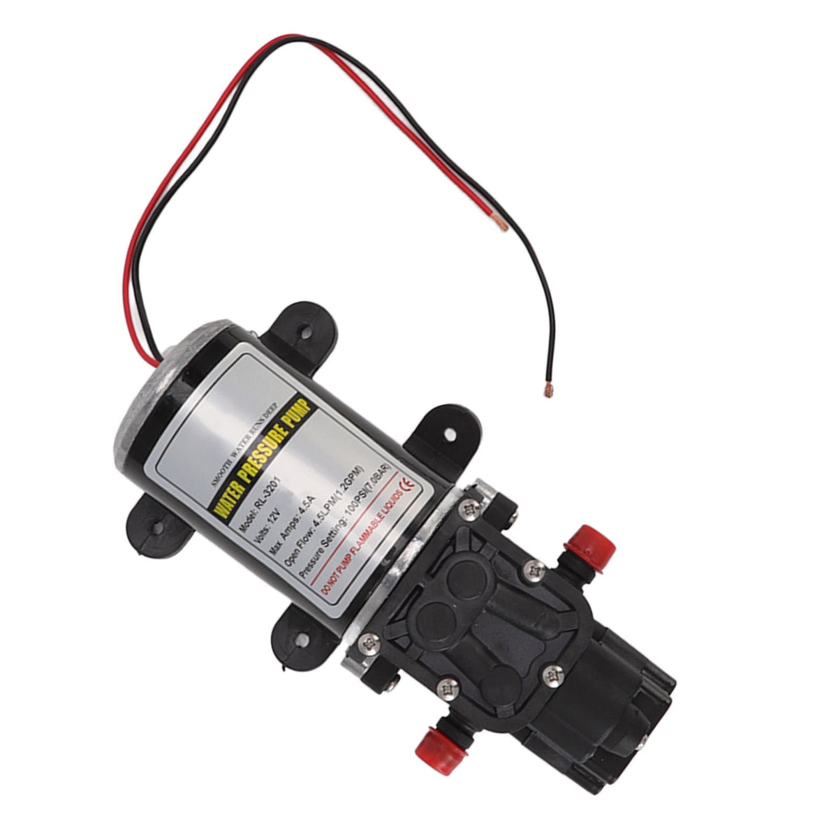 Diaphragm Water Pump Self Priming Intermittent Diaphragm Pump High Pressure Water Pump for Home Marine RL 3201(12V)