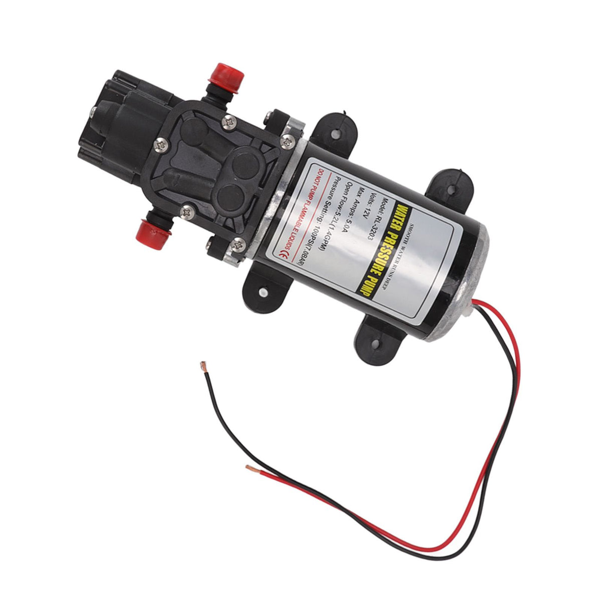 Diaphragm Water Pump Self Priming Intermittent Diaphragm Pump High Pressure Water Pump for Home Marine RL 3203(12V)