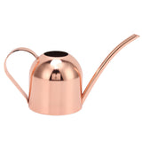 Watering Can for House Bonsai Garden Flower Outdoor Indoor Plants Long Spout Pot Stainless Steel Rose Gold - Low Angle