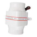 12v Electric In Line Blower ABS Shell Marine Boat in Line Bilge Air Blower Marine Cabin Engine Ventilation Blower Fan 4 Inch
