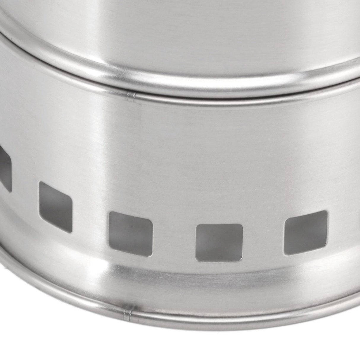 Mini Alcohol Stove for Camping Hiking Stainless Steel Campfire Stove With Storage Bag Round