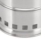 Mini Alcohol Stove for Camping Hiking Stainless Steel Campfire Stove With Storage Bag Round - Extra Image