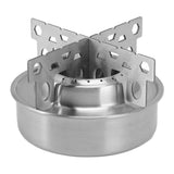 Outdoor Portable Camping Stove Stainless Steel Mini Backpacking Stove for Camping Hiking Backpacking BBQ A - Side View