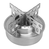 Outdoor Portable Camping Stove Stainless Steel Mini Backpacking Stove for Camping Hiking Backpacking BBQ A - Top-Down View