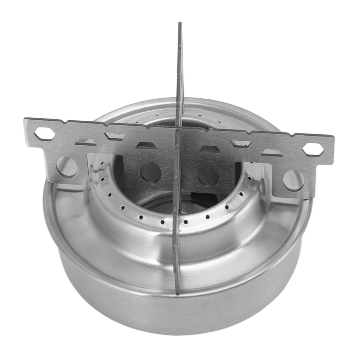 Outdoor Portable Camping Stove Stainless Steel Mini Backpacking Stove for Camping Hiking Backpacking BBQ A