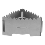 Outdoor Portable Camping Stove Stainless Steel Mini Backpacking Stove for Camping Hiking Backpacking BBQ B - Side View