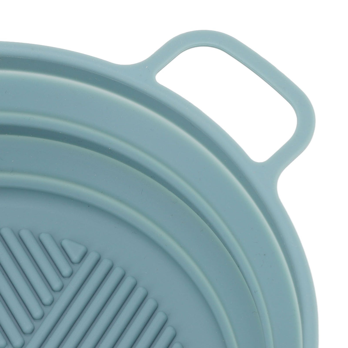 2pcs Fryer Silicone Liner Collapsible Food Grade Silicone Pot for Air Cooker Round Fryer Silicone Basket Blue