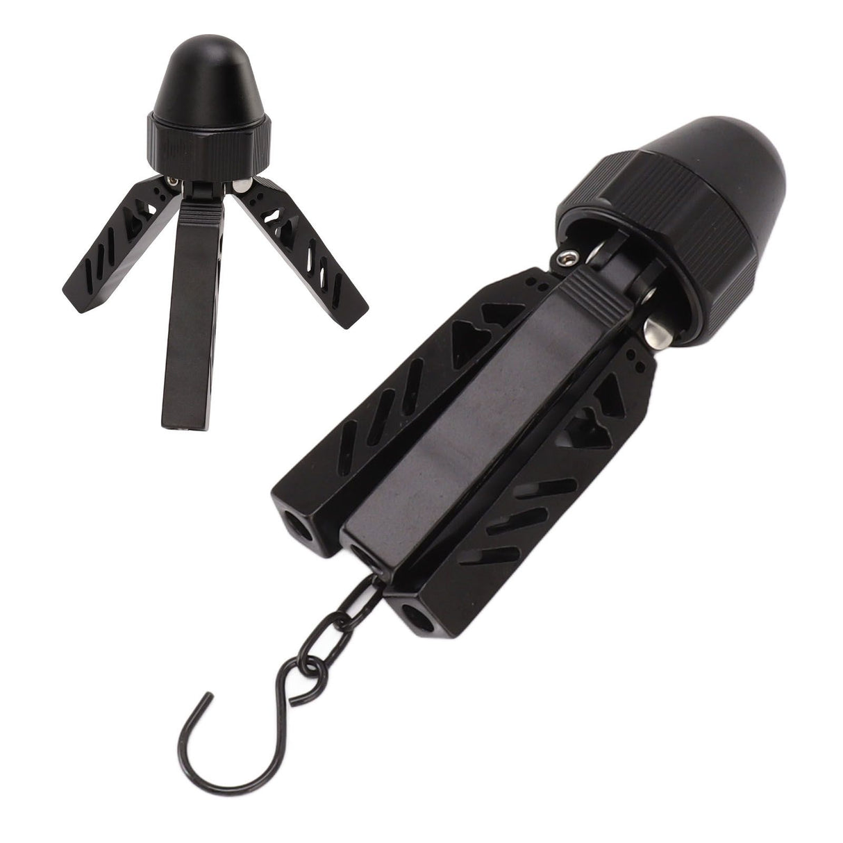 Camping Tripod Aluminum Alloy Stable Multifunctional Black A Shaped Tent Support Pole for Outdoor