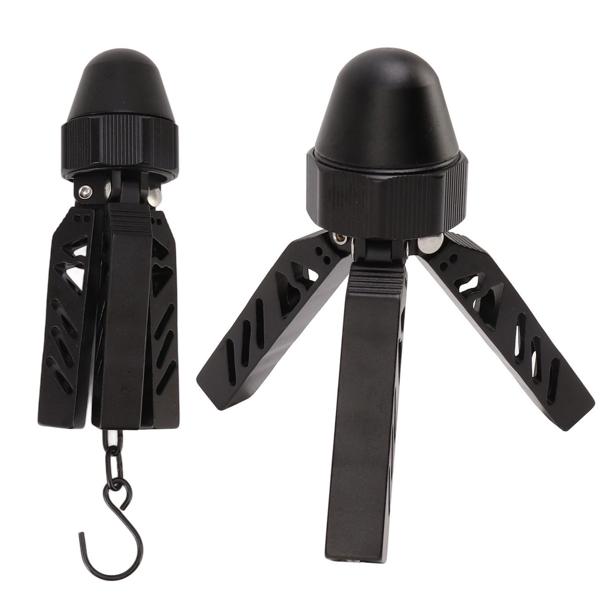 Camping Tripod Aluminum Alloy Stable Multifunctional Black A Shaped Tent Support Pole for Outdoor