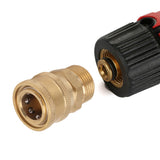 2Pcs Pure Copper M22 High Pressure Washer Fitting Adapter 3/8 Inch NPT Female to M22 Male Adapter Inner Hole 15mm/0.59in