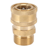 2Pcs Pure Copper M22 High Pressure Washer Fitting Adapter 3/8 Inch NPT Female to M22 Male Adapter Inner Hole 15mm/0.59in