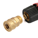 2Pcs Pure Copper M22 High Pressure Washer Fitting Adapter 3/8 Inch NPT Female to M22 Male Adapter Inner Hole 14mm/0.55in - Extra Image