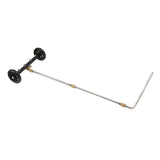 16in Under Car Washer Black with 1/4in Interface Undercarriage Cleaner Surface Cleaner for Cleaning Truck - Rear View