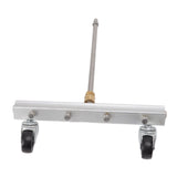 Undercarriage Cleaner Professional Under Car Water Broom with 4 Nozzles for Car Patio Courtyard Entrance