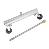 Undercarriage Cleaner Professional Under Car Water Broom with 4 Nozzles for Car Patio Courtyard Entrance