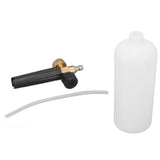 1L Car Wash Foam Spray Bottle Multifunction with G1/4 Quick Connector Copper Foam Lance for Outdoor
