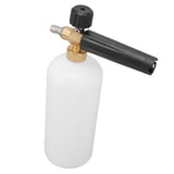 1L Car Wash Foam Spray Bottle Multifunction with G1/4 Quick Connector Copper Foam Lance for Outdoor