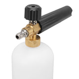 1L Car Wash Foam Spray Bottle Multifunction with G1/4 Quick Connector Copper Foam Lance for Outdoor