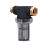 Garden Hose Filter for Pressure Washer Inlet Water Inline Sediment Filter Whole House Sediment Water Prefilter - Front View