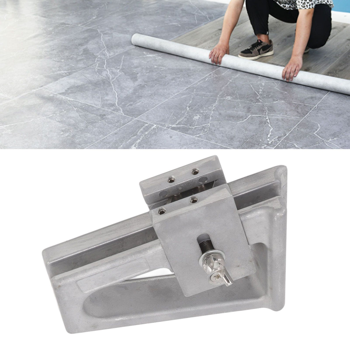 PVC Plastic Floor Construction Tool Trimmer Aluminum Alloy Flooring Knife Straight Edge Trimmer Tool