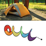 Wind Spinner Foldable Colorful Spiral Rainbow Wind Sculpture Spinner Hanging Curly Spinner Yard Garden Decoration