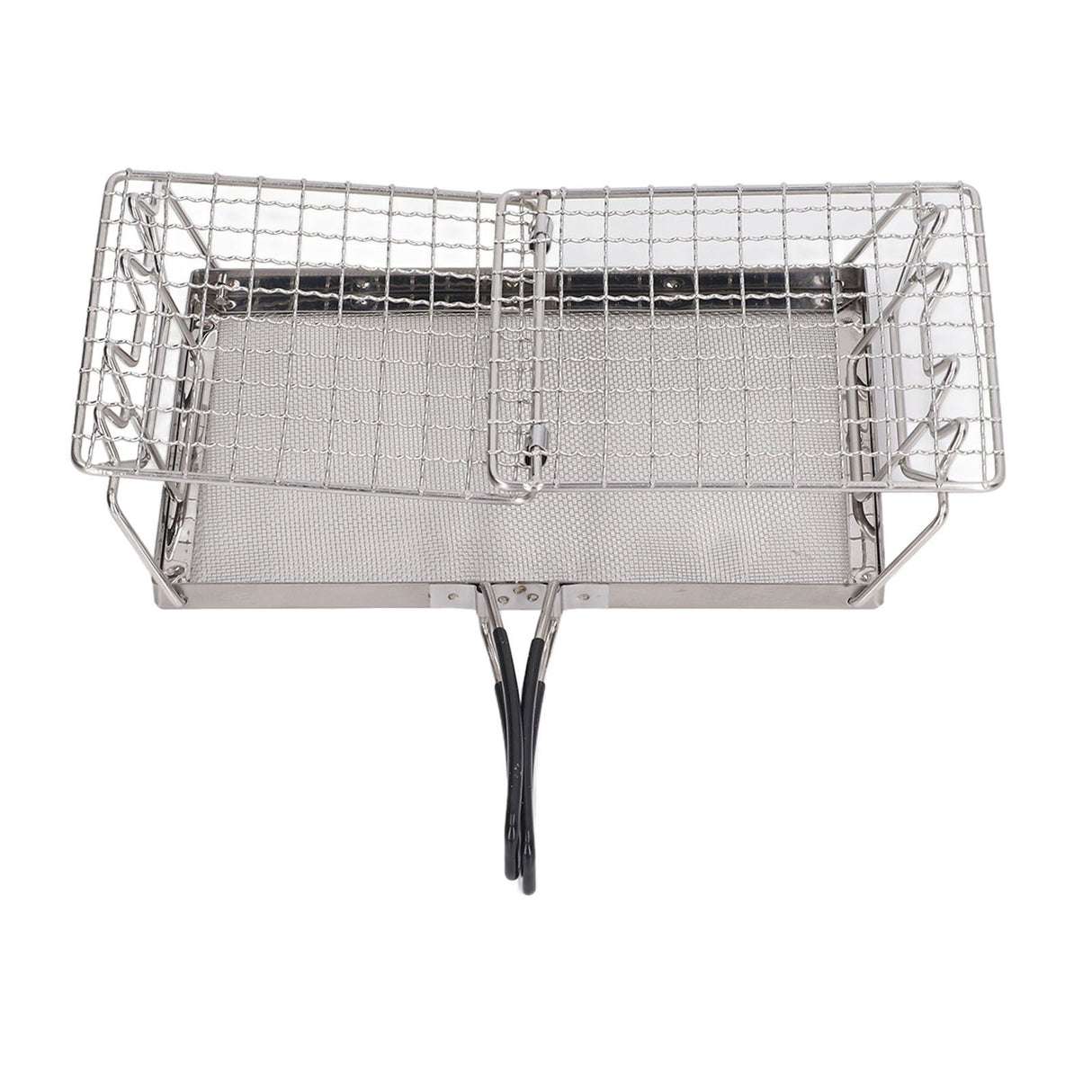 Camping Stove Toaster Foldable Portable Stable Structure Stainless Steel Outdoor Stovetop Toaster for Picnic