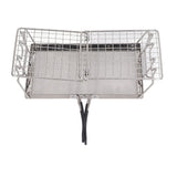 Camping Stove Toaster Foldable Portable Stable Structure Stainless Steel Outdoor Stovetop Toaster for Picnic - Front View
