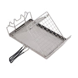 Camping Stove Toaster Foldable Portable Stable Structure Stainless Steel Outdoor Stovetop Toaster for Picnic