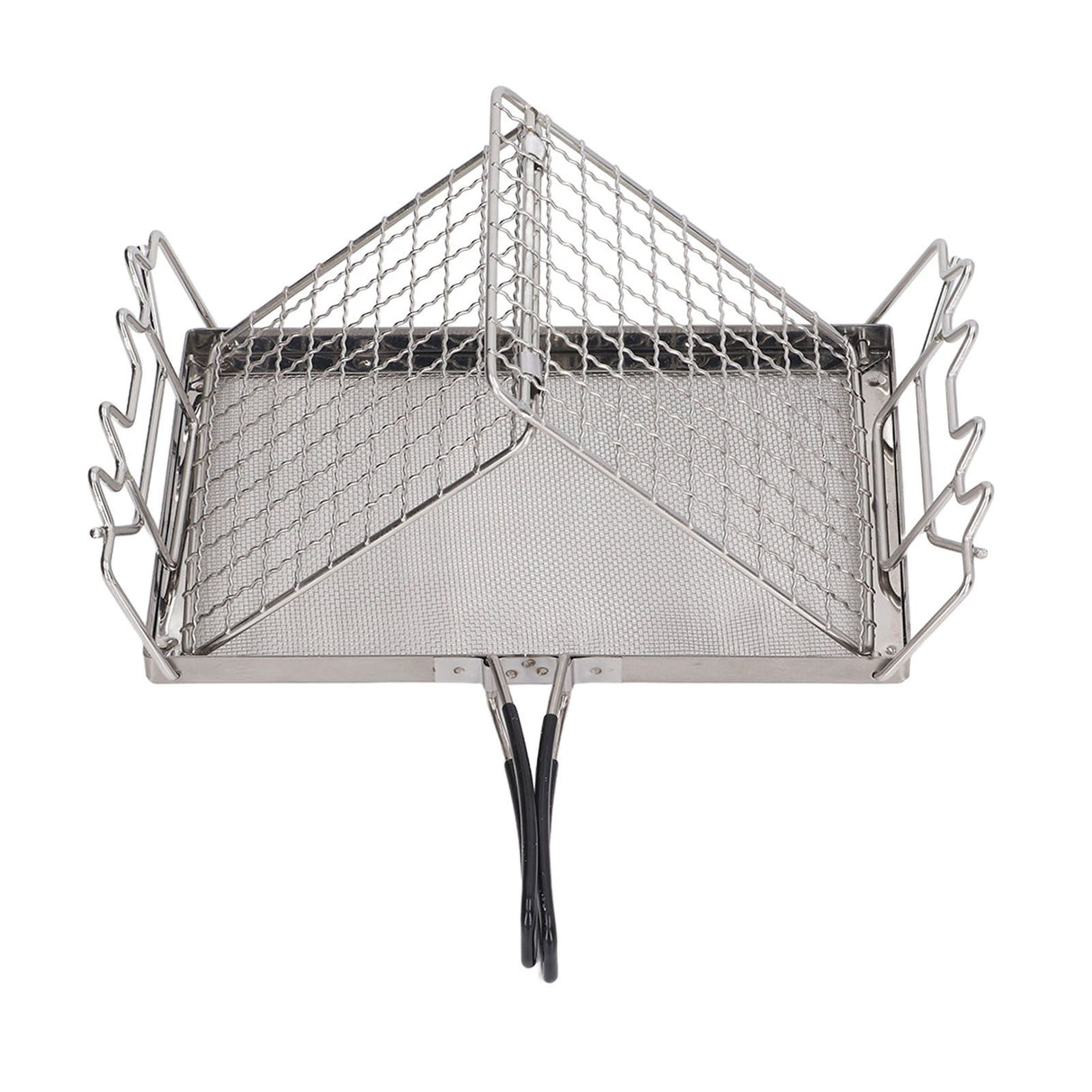 Camping Stove Toaster Foldable Portable Stable Structure Stainless Steel Outdoor Stovetop Toaster for Picnic