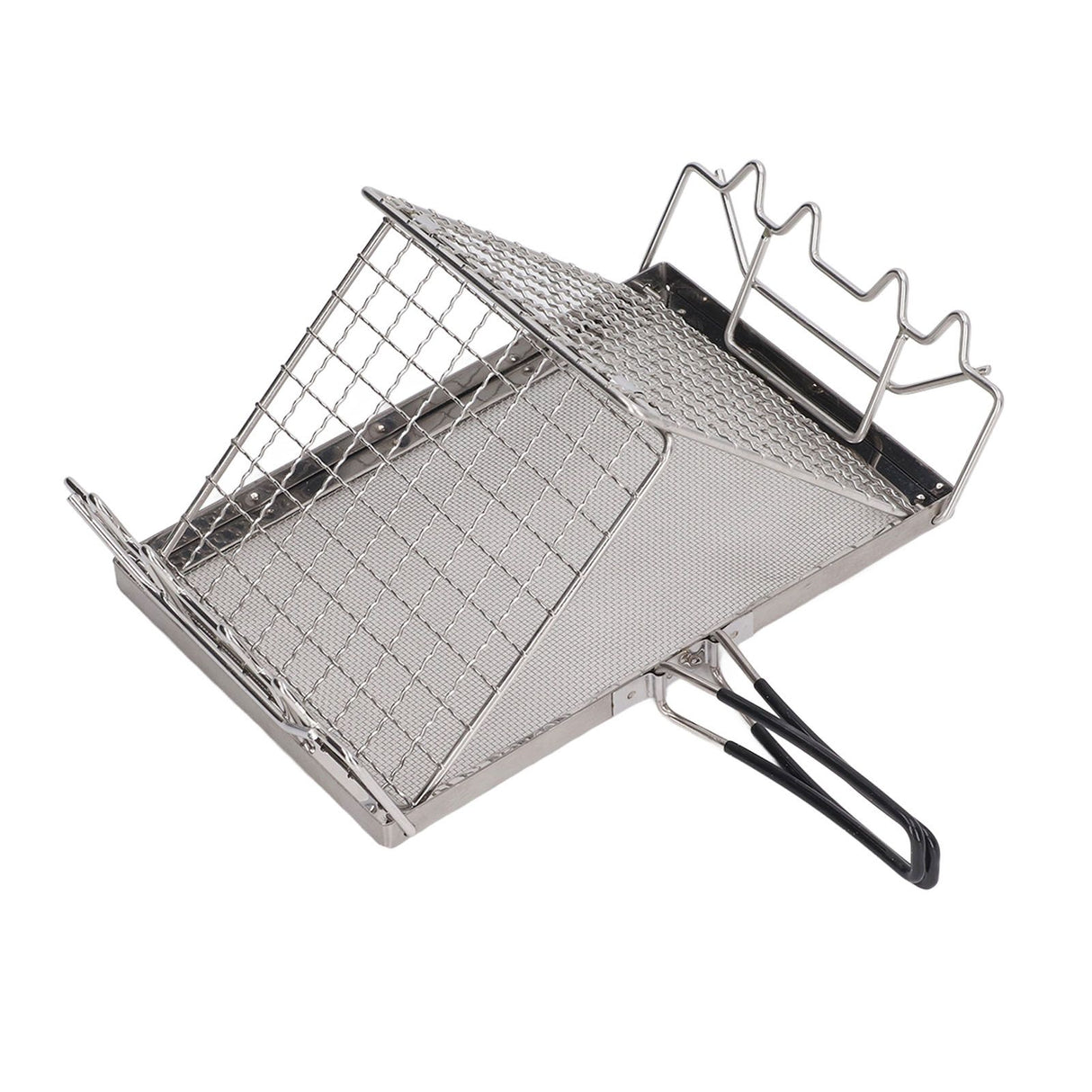 Camping Stove Toaster Foldable Portable Stable Structure Stainless Steel Outdoor Stovetop Toaster for Picnic