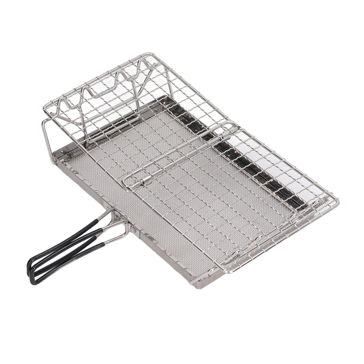 Camping Stove Toaster Foldable Portable Stable Structure Stainless Steel Outdoor Stovetop Toaster for Picnic