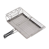Camping Stove Toaster Foldable Portable Stable Structure Stainless Steel Outdoor Stovetop Toaster for Picnic