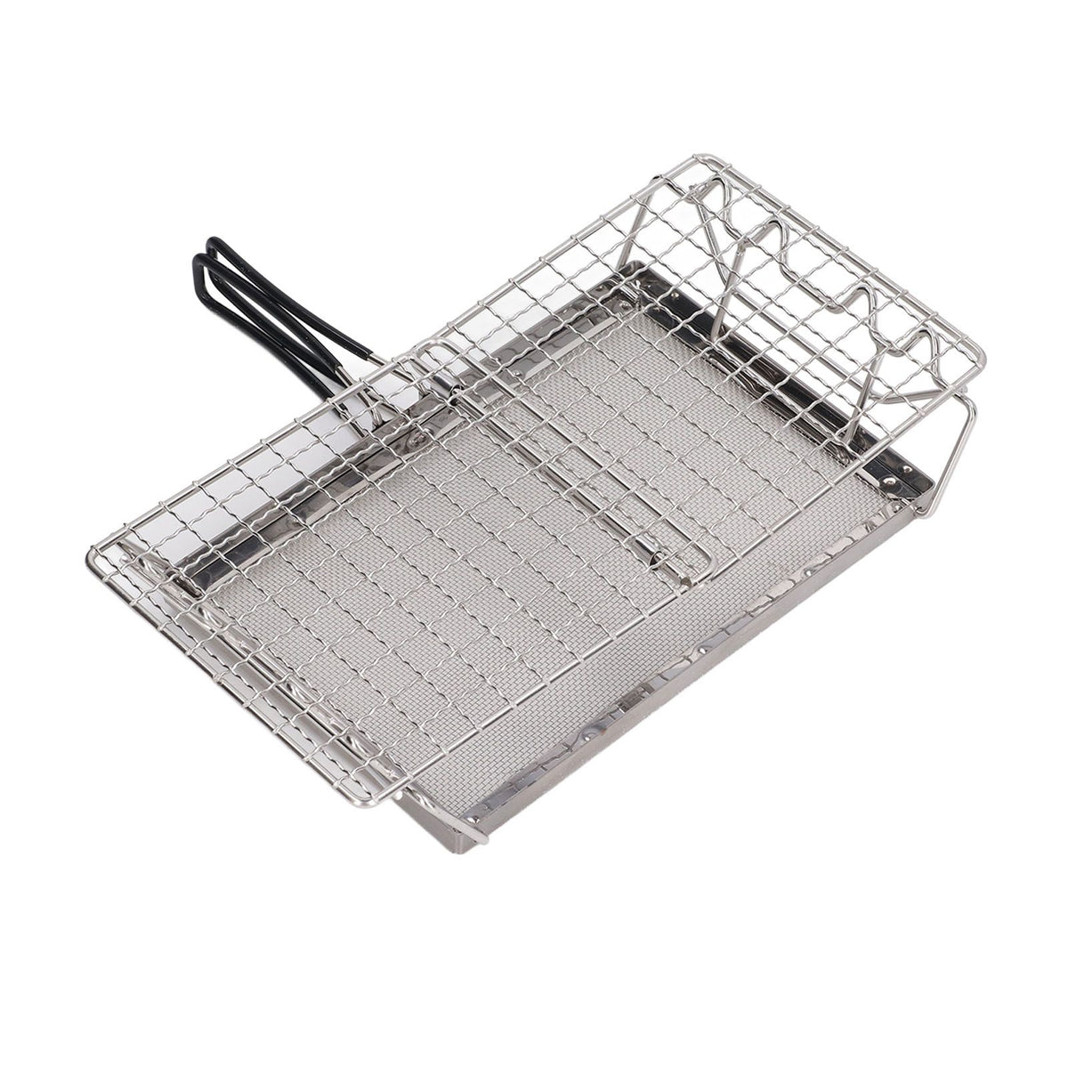 Camping Stove Toaster Foldable Portable Stable Structure Stainless Steel Outdoor Stovetop Toaster for Picnic