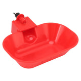 6PCS Automatic Poultry Drinking Bowls Large Thickening ABS Waterer Bowl for Cat Dog Chicken Duck G1/8 Male Thread - Side View
