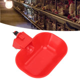 6PCS Automatic Poultry Drinking Bowls Large Thickening ABS Waterer Bowl for Cat Dog Chicken Duck G1/8 Male Thread