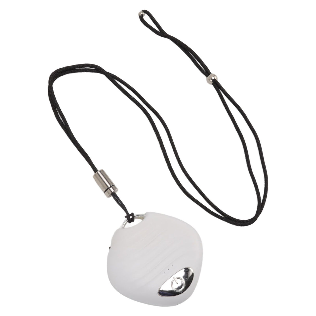 Mini Wearable Air Purifier Smoke Odor Removal Portable Negative Ion Air Purifier Necklace for Car Travel White