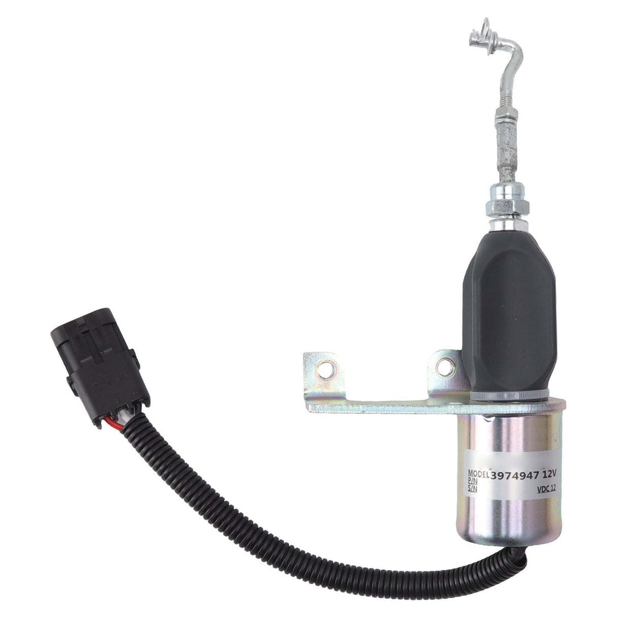 Fuel Shut Off Solenoid Valve 3974947 12V Excavator Engine Stop Electric Flameout Accessories