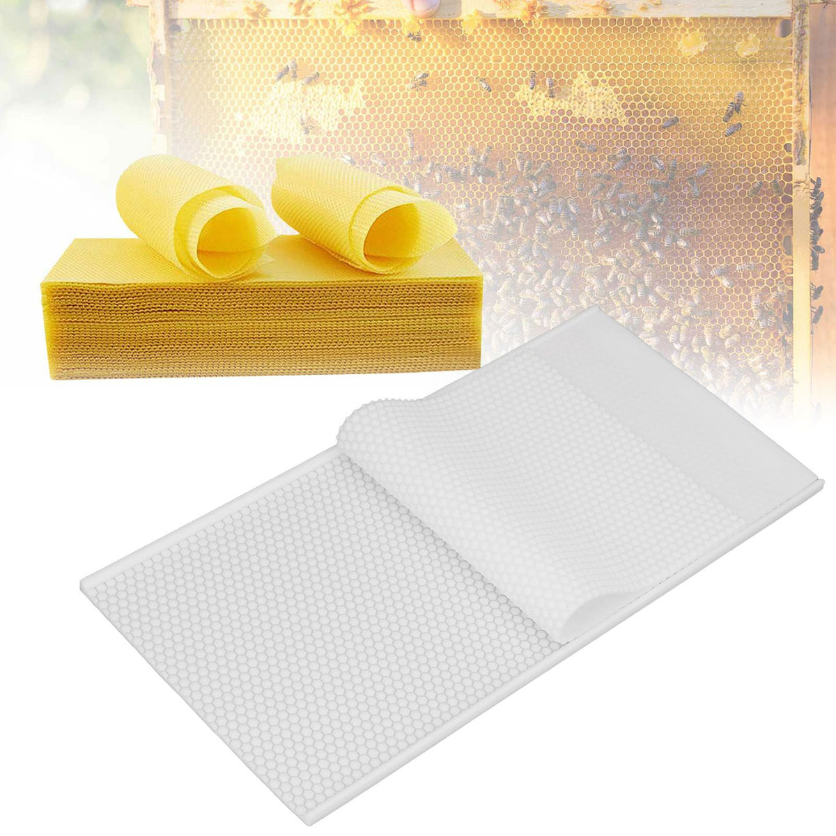 2Pcs 5.4mm Silicone Beeswax Mold Beeswax Foundation Press Mold Beekeeping Supplies