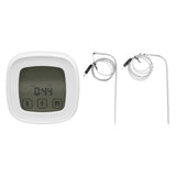 Digital Meat Thermometer with 2 Probes Touchscreen Digital Display Food Cooking Grill Thermometer with Magnet Adsorption