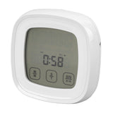 Digital Meat Thermometer with 2 Probes Touchscreen Digital Display Food Cooking Grill Thermometer with Magnet Adsorption - Top-Down View