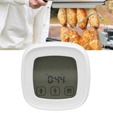Digital Meat Thermometer with 2 Probes Touchscreen Digital Display Food Cooking Grill Thermometer with Magnet Adsorption - Extra Image
