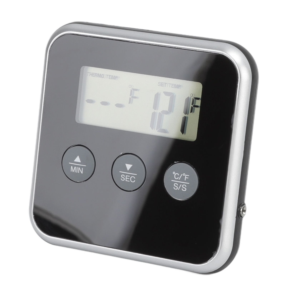 Food Grill Thermometer LCD Display Long Probe 2 Units Digital Meat Thermometer Timer for Kichen Industrial Grill