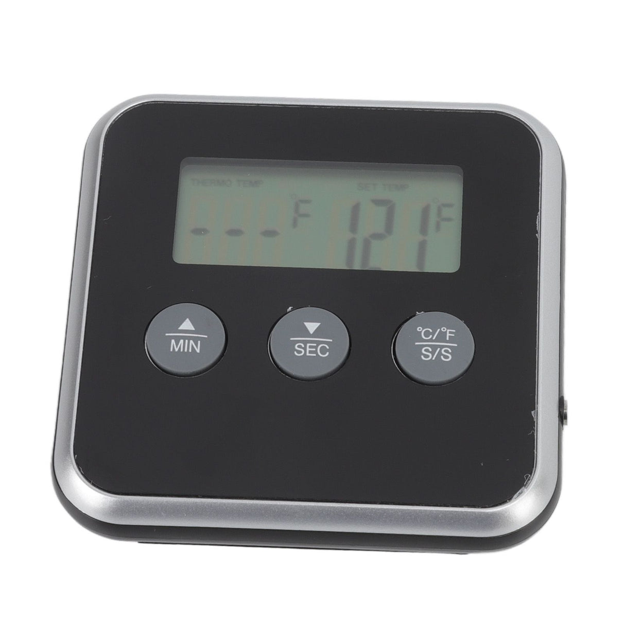 Food Grill Thermometer LCD Display Long Probe 2 Units Digital Meat Thermometer Timer for Kichen Industrial Grill