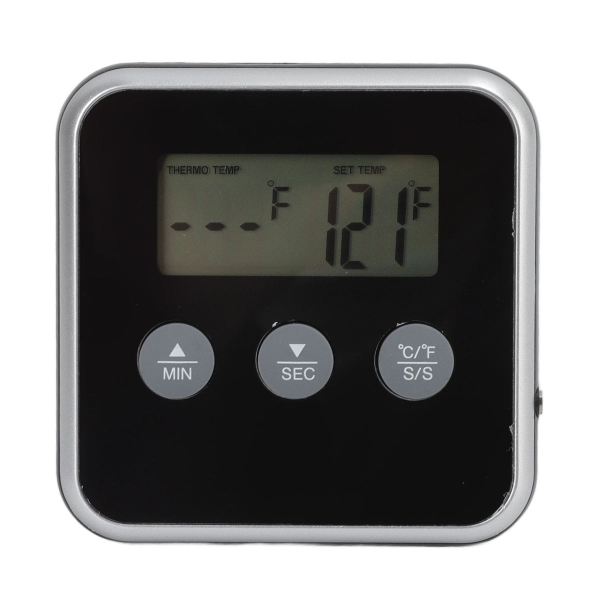 Food Grill Thermometer LCD Display Long Probe 2 Units Digital Meat Thermometer Timer for Kichen Industrial Grill