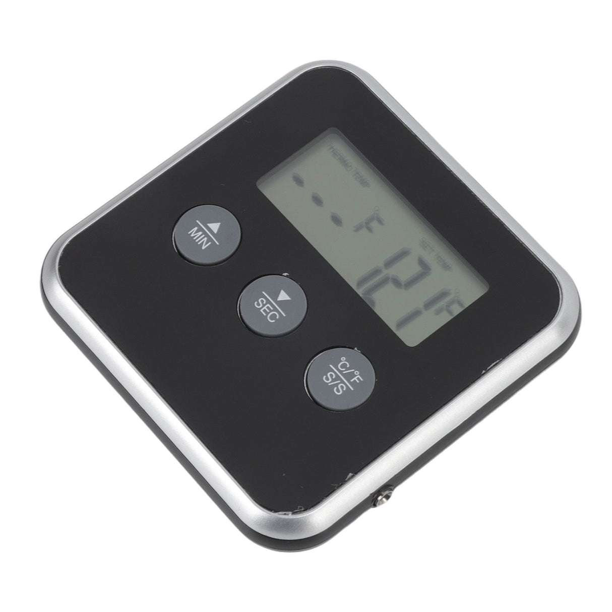 Food Grill Thermometer LCD Display Long Probe 2 Units Digital Meat Thermometer Timer for Kichen Industrial Grill