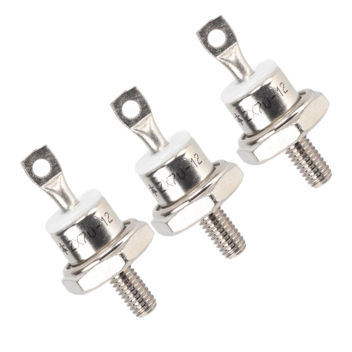 3Pcs ZX70 12 70A Diesel Generator Rectifier Diode Replacement Diesel Engine Generator Diode for Diesel Generator Parts Positive