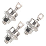3PCS 70HFR120 70A Rectifier Diode Compact Stable Spiral Rectifier Module for Diesel Generator Accessories Positive Pole - Front View